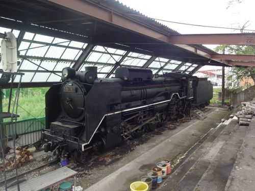 2018年晩夏 長野県内の保存蒸機を見て歩く旅 105 御代田駅そばの御代田交通記念館に保存されているD51 787号機