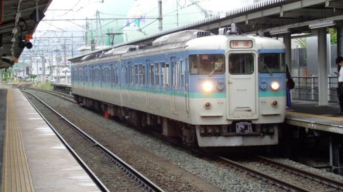 2018年晩夏 長野県内の保存蒸機を見て歩く旅 74 しなの鉄道の115系 二代目長野色