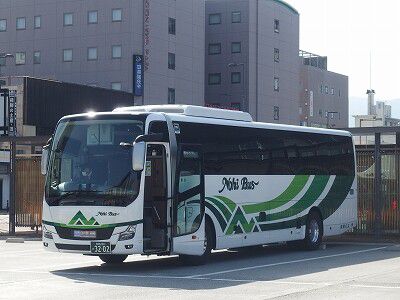 2021年3月18日濃飛乗合自動車 高山~高岡線(高山濃飛バスセンター~高岡駅前)-3列シート車代走