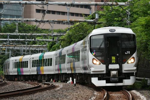 [JR]特急新宿さざなみE257系9両編成 運転
