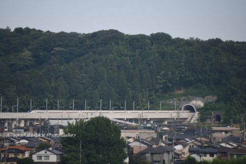 北陸新幹線と呉羽山