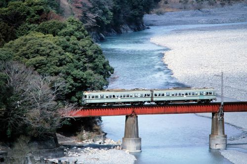 大井川第一橋梁で SL列車を3本 2000.3.25