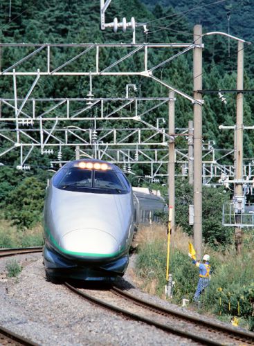 ちょっと立寄った 板谷峠の山形新幹線 2000.8.31