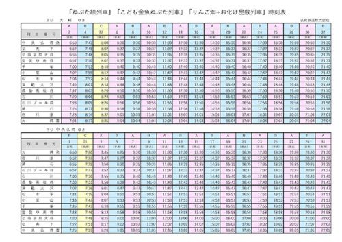 金魚ねぷた列車 2021/9/1~30