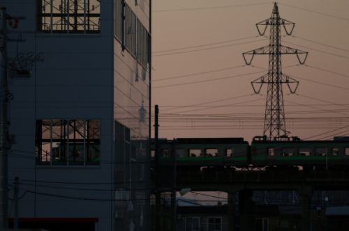 夕刻の電車 2021/09/01