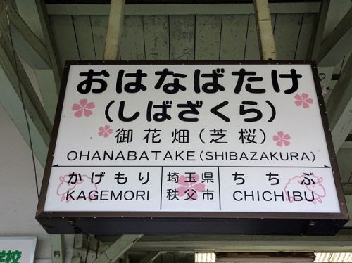 秩父鉄道の駅 その11 御花畑(芝桜)駅