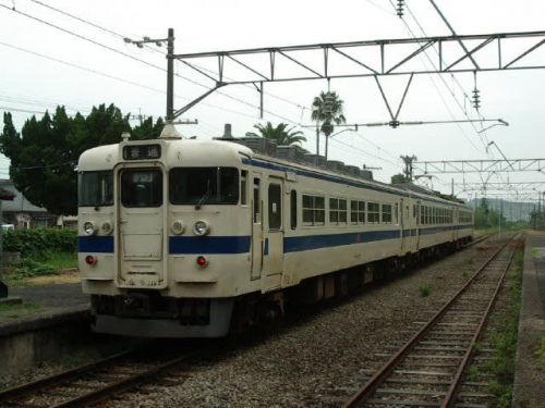 鹿児島本線475系 九州新幹線開業約7ヶ月前 2003-08-13