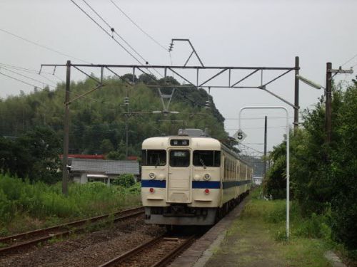 鹿児島本線475系 急行型電車を乗り継ぎ 2003-08-13