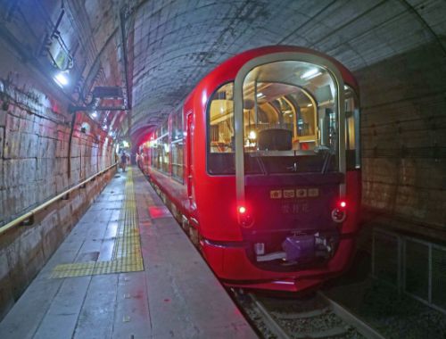 観光列車「雪月花」の風景