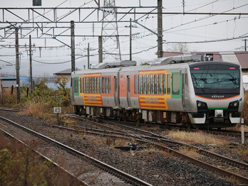 リゾートあすなろの「特急つばさ60周年号」@四ツ小屋駅