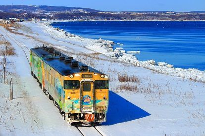 今年も1月29日からいよいよ運行開始!!釧網本線の網走側の観光列車「流氷物語号」