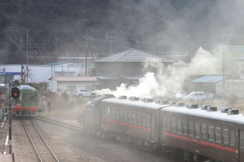 煙に覆われる - 2022年冬・真岡鉄道 -